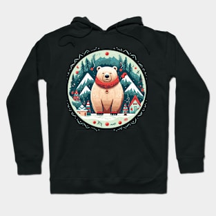 Grizzly Bear in Ornmament, Love Bears Hoodie